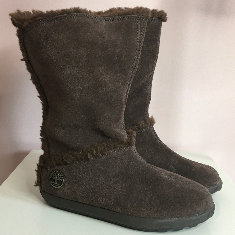 Timberland Brown Fur Boots